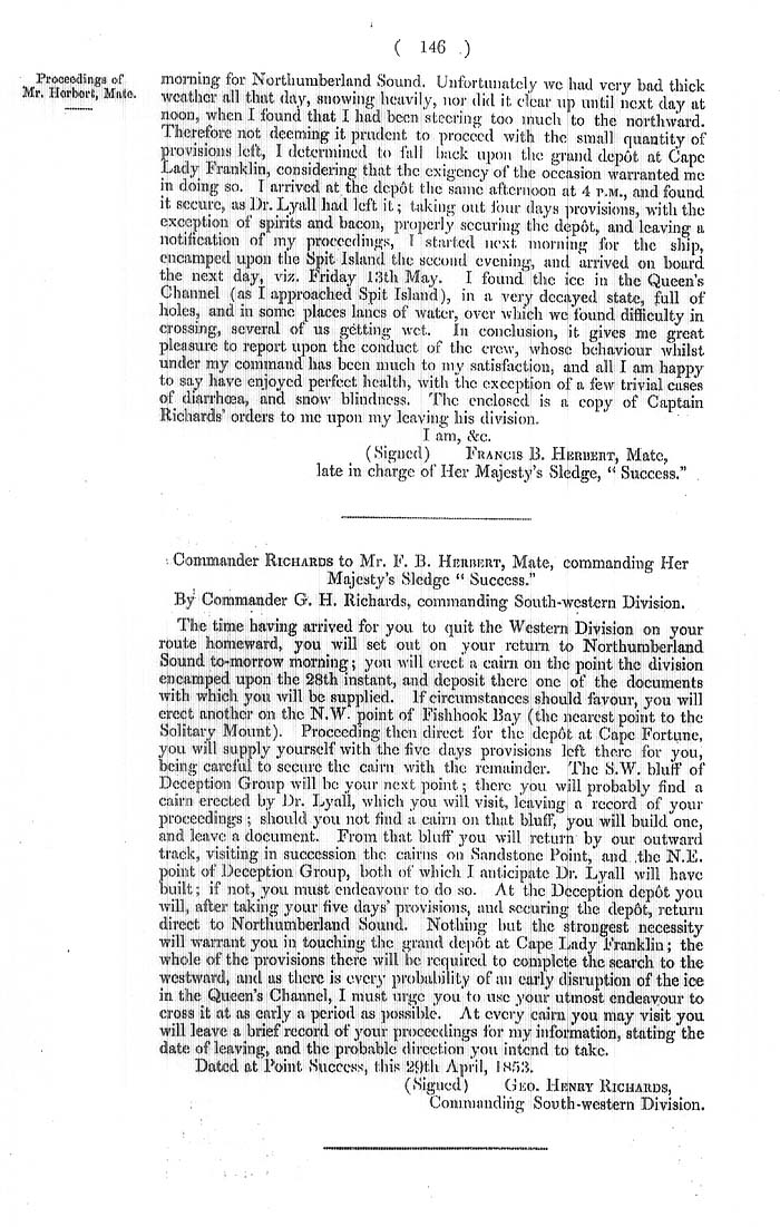 Arctic Blue Books: taylor 1855a, page 146