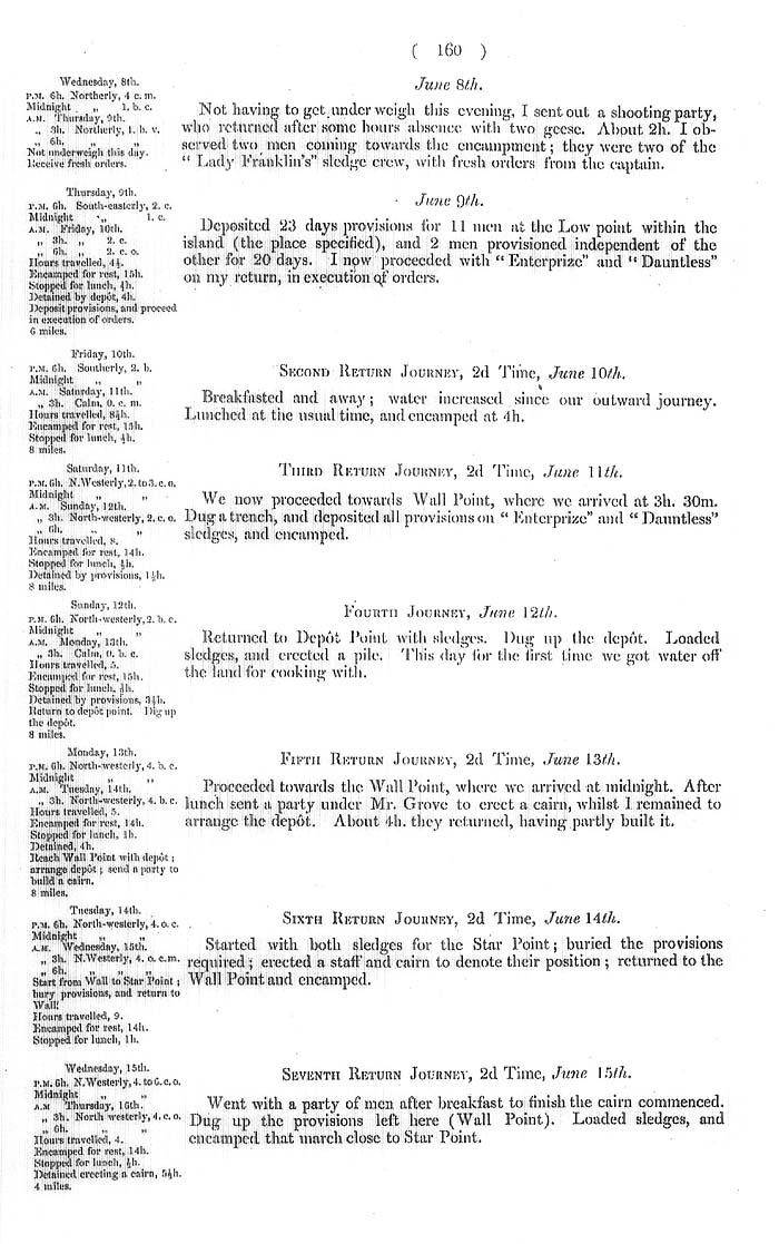 Arctic Blue Books: taylor 1855a, page 160