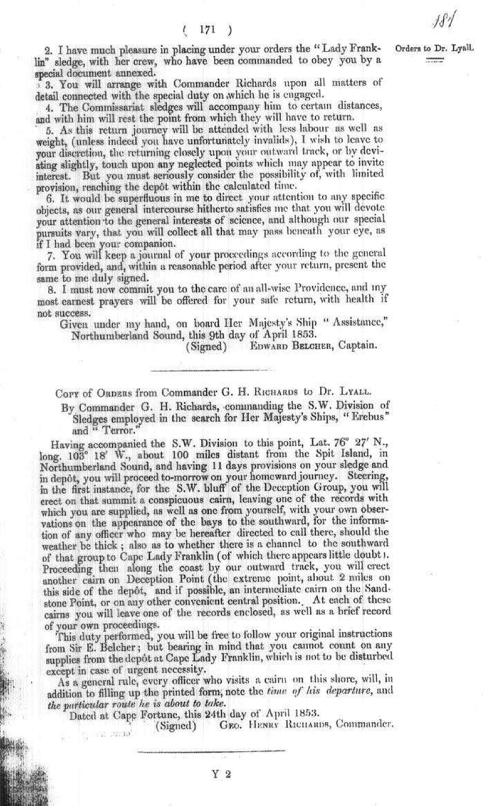 Arctic Blue Books: taylor 1855a, page 171