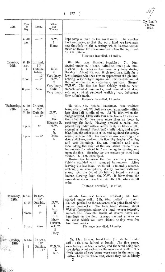 Arctic Blue Books: taylor 1855a, page 177