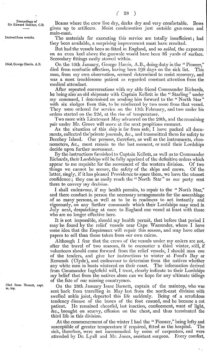 Arctic Blue Books: taylor 1855a, page 28