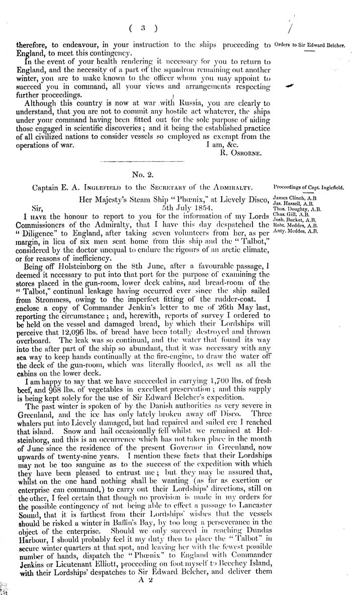 Arctic Blue Books: taylor 1855a, page 3