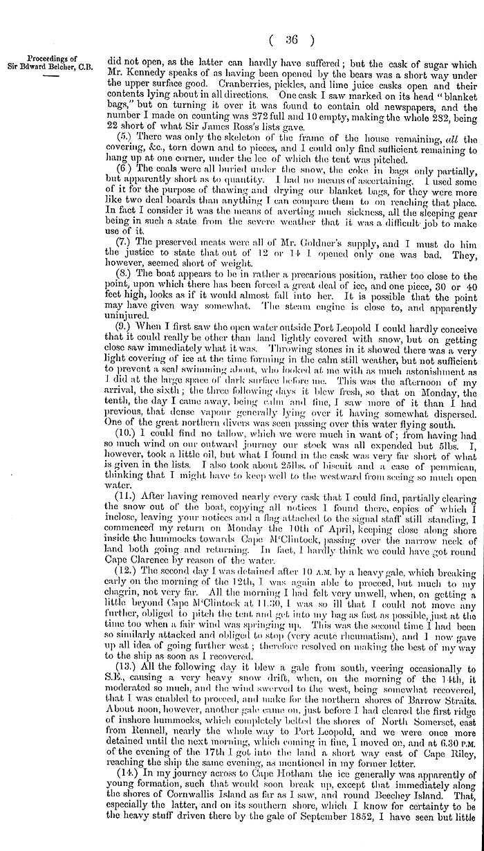 Arctic Blue Books: taylor 1855a, page 36