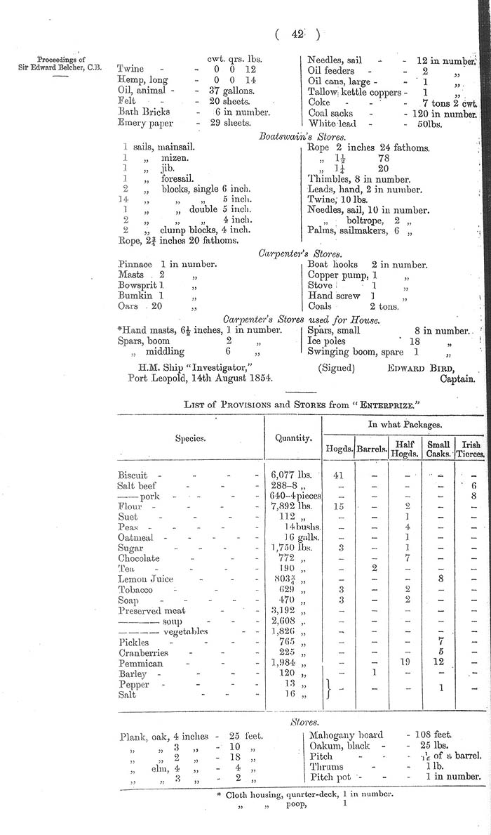Arctic Blue Books: taylor 1855a, page 42