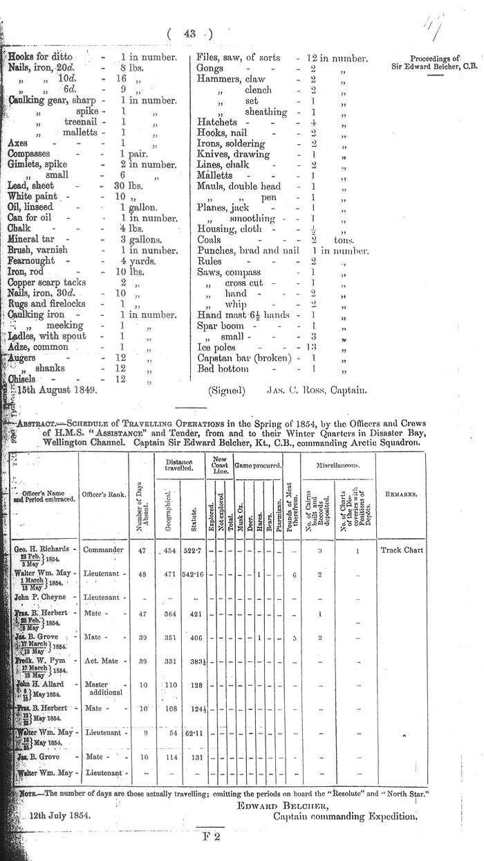 Arctic Blue Books: taylor 1855a, page 43