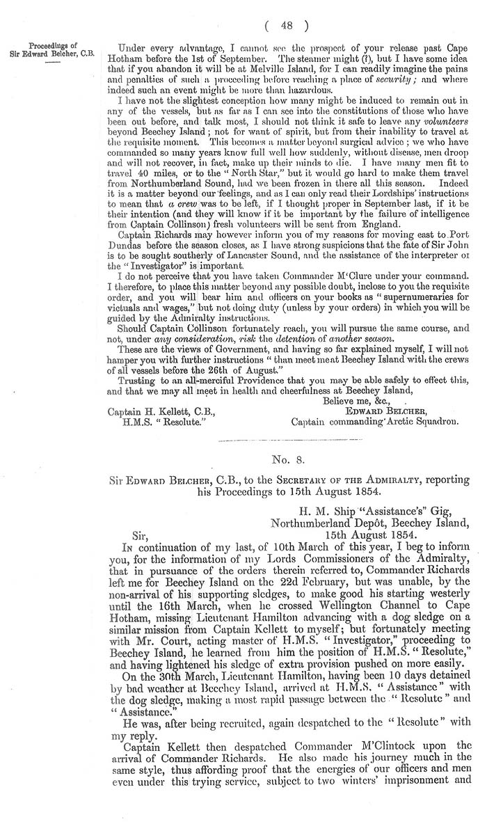 Arctic Blue Books: taylor 1855a, page 48