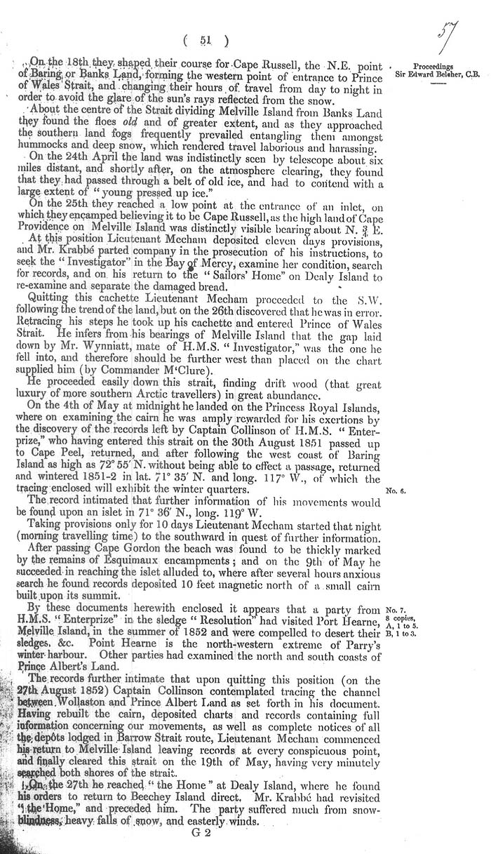 Arctic Blue Books: taylor 1855a, page 51