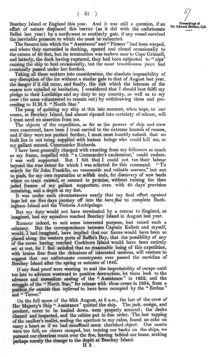 Arctic Blue Books: taylor 1855a, page 61