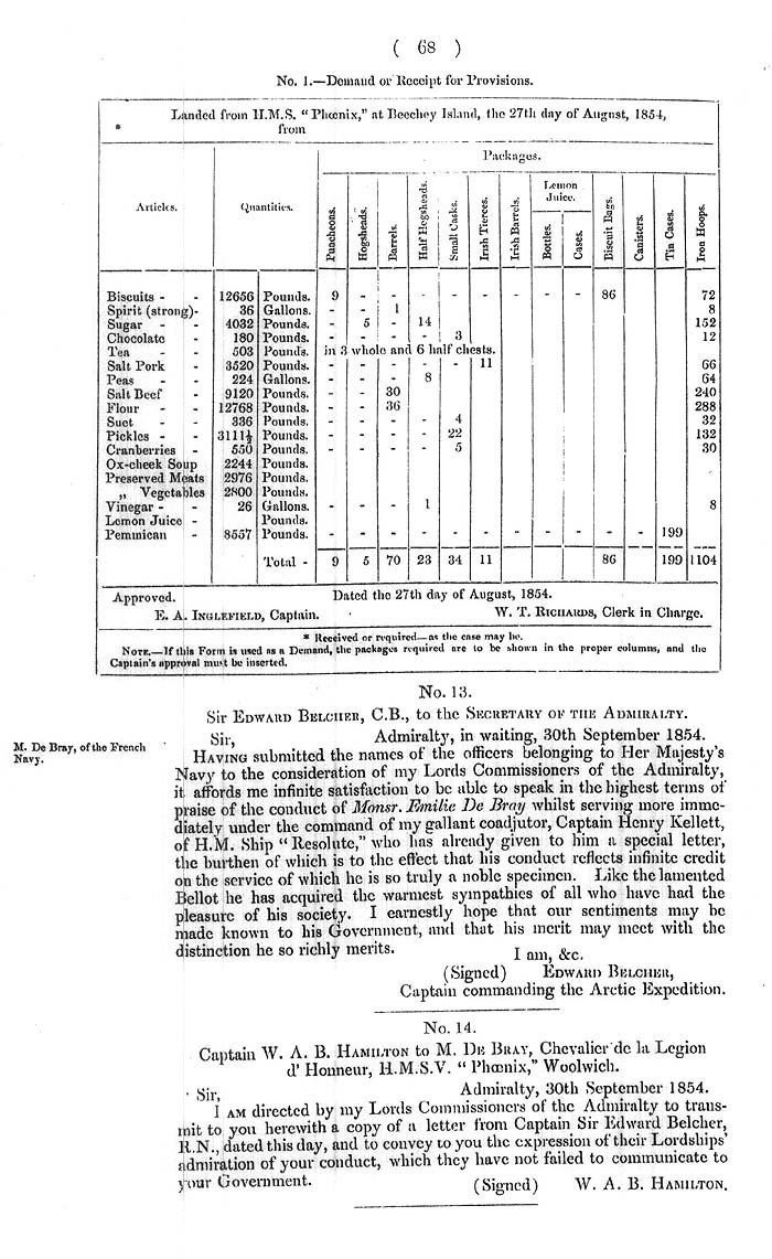 Arctic Blue Books: taylor 1855a, page 68