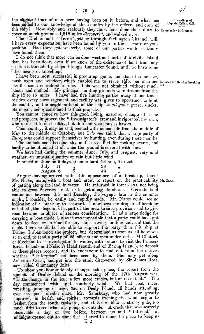 Arctic Blue Books: taylor 1855a, page 75