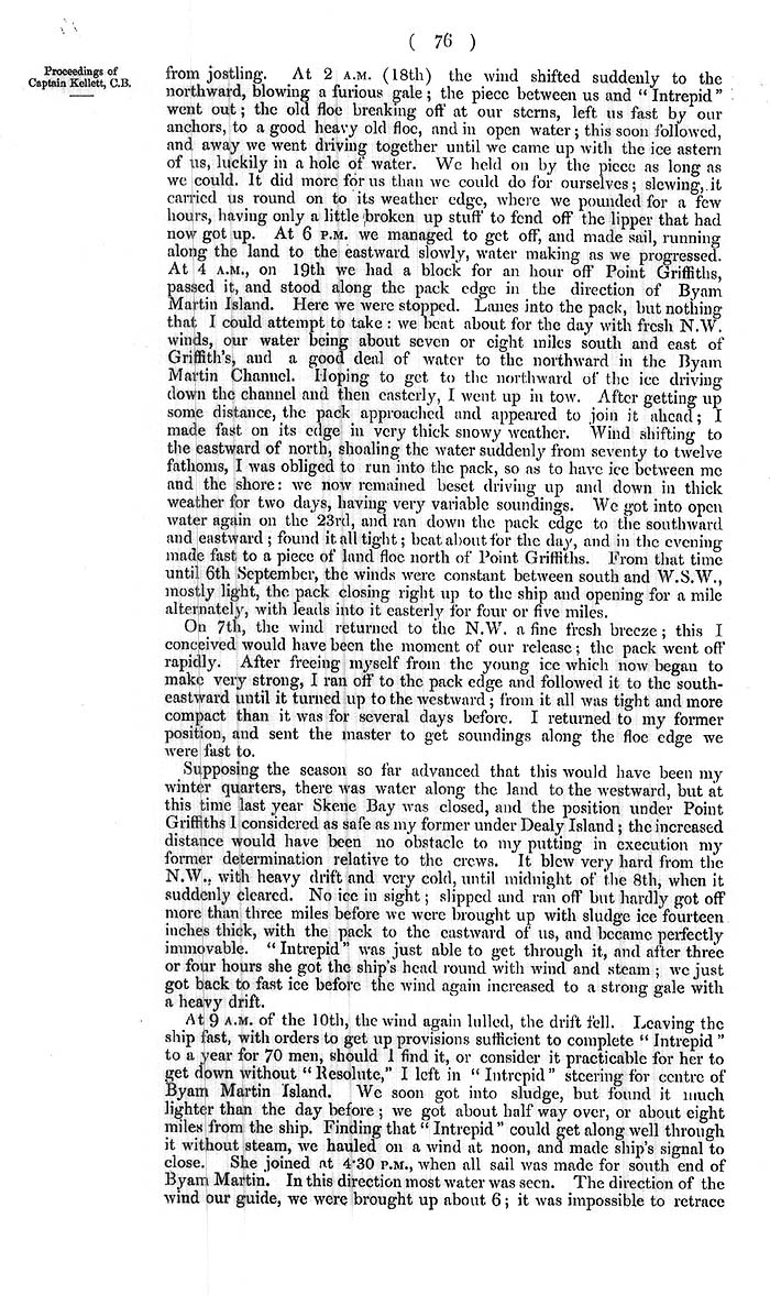 Arctic Blue Books: taylor 1855a, page 76
