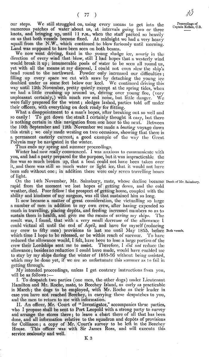 Arctic Blue Books: taylor 1855a, page 77