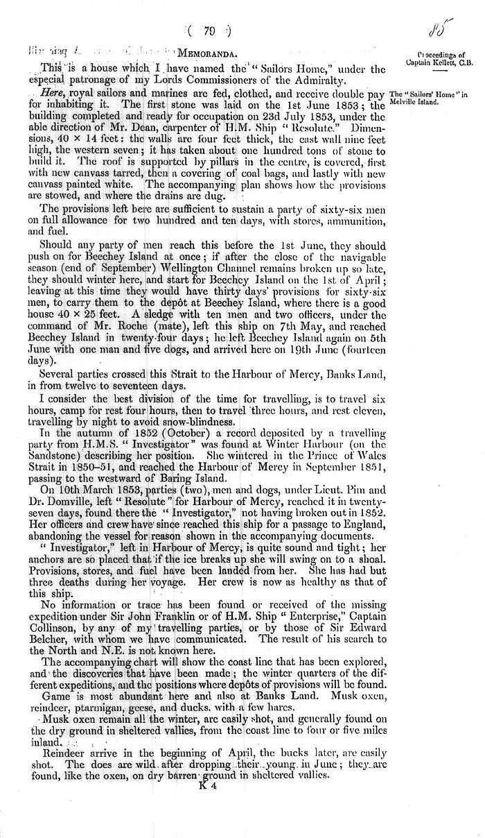 Arctic Blue Books: taylor 1855a, page 79