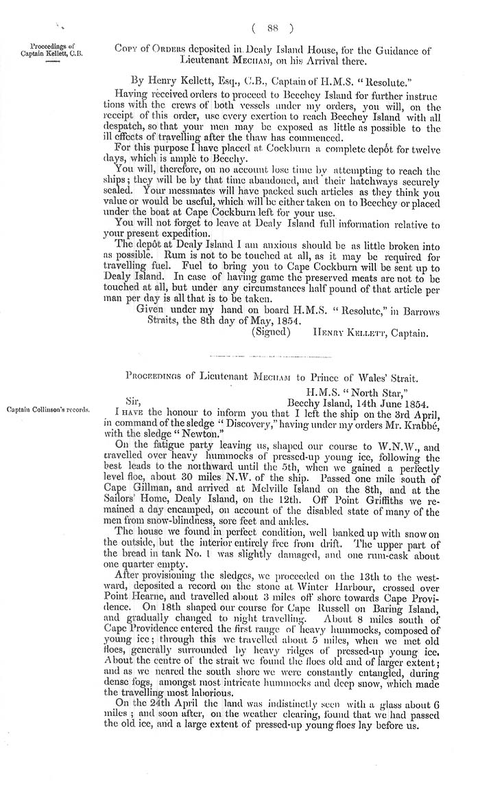 Arctic Blue Books: taylor 1855a, page 88