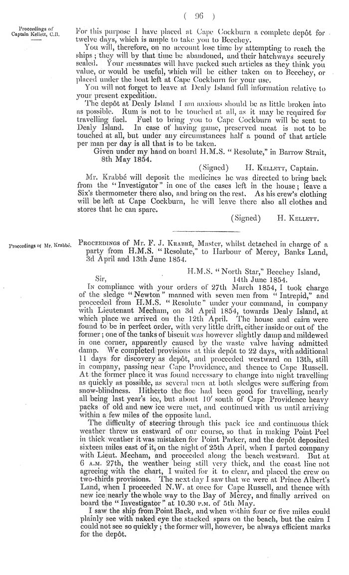 Arctic Blue Books: taylor 1855a, page 96
