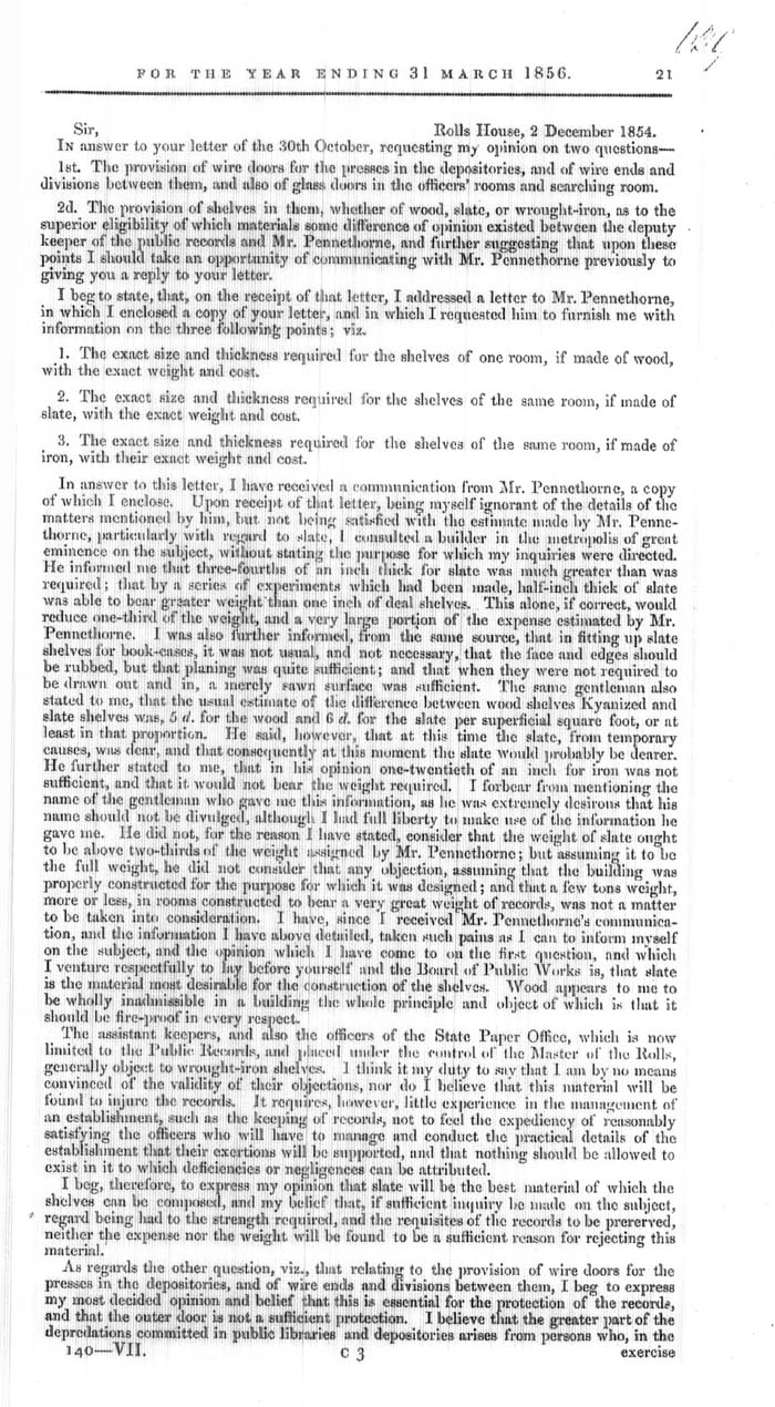 Arctic Blue Books: taylor 1855b, page 21