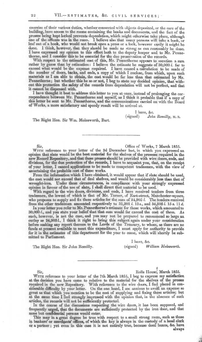 Arctic Blue Books: taylor 1855b, page 22