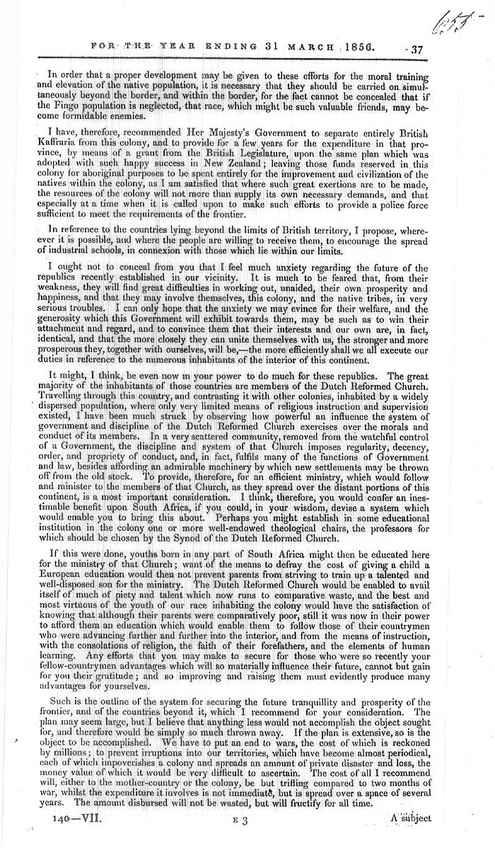 Arctic Blue Books: taylor 1855b, page 37