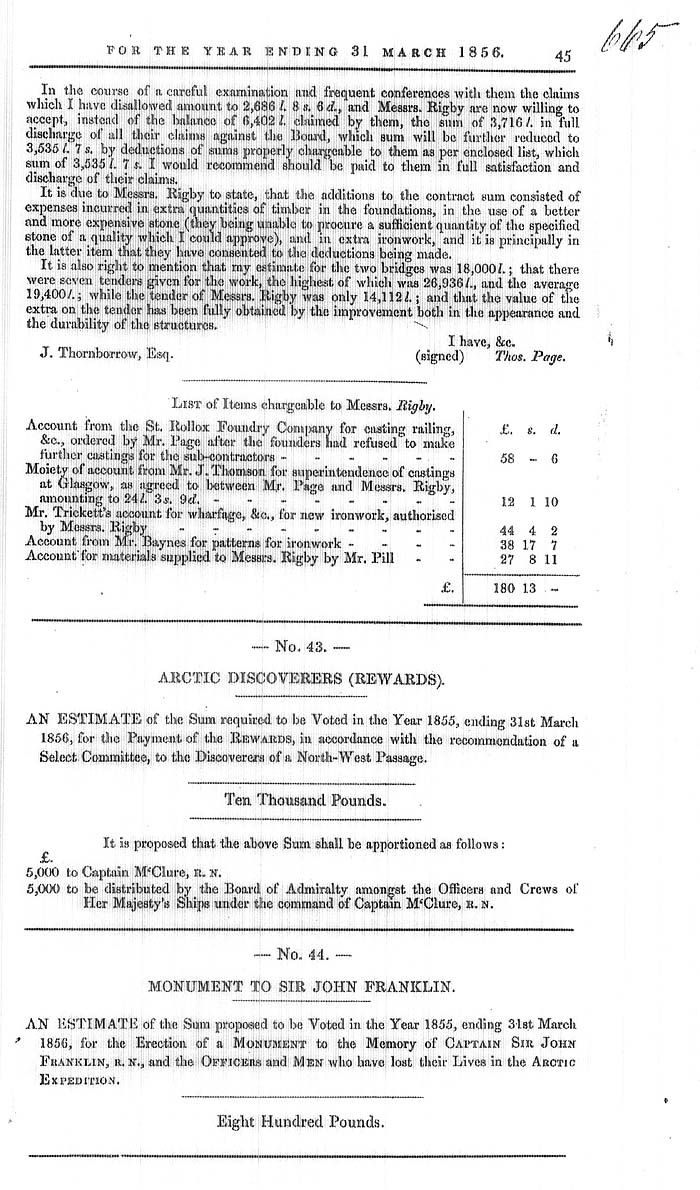 Arctic Blue Books: taylor 1855b, page 45