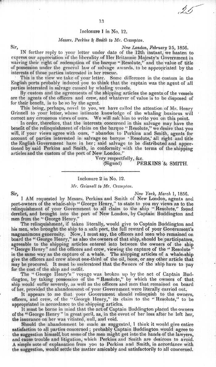 Arctic Blue Books: taylor 1858, page 13