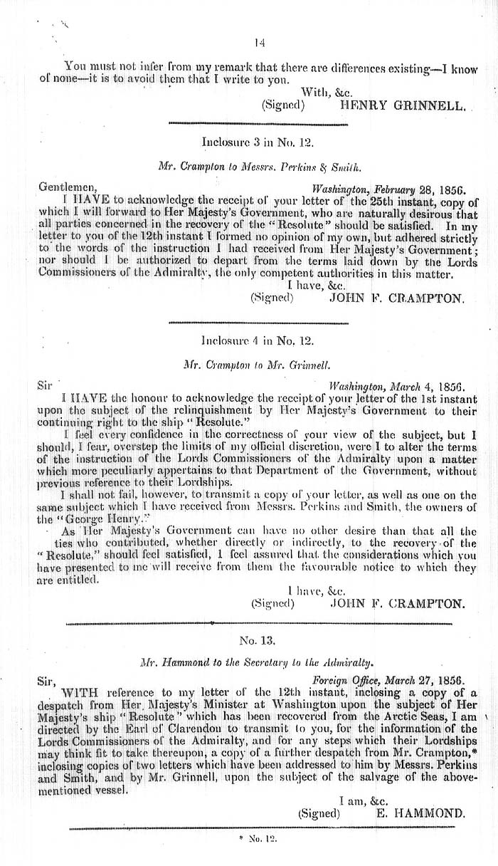 Arctic Blue Books: taylor 1858, page 14