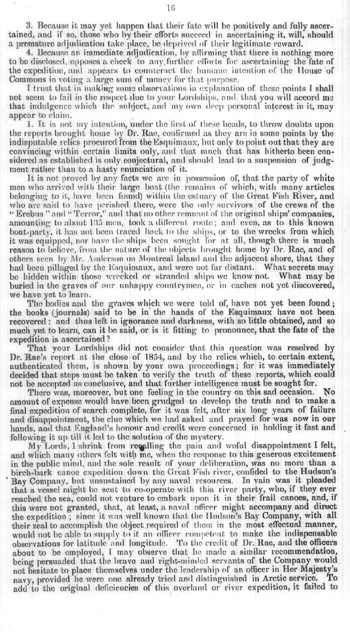 Arctic Blue Books: taylor 1858, page 16