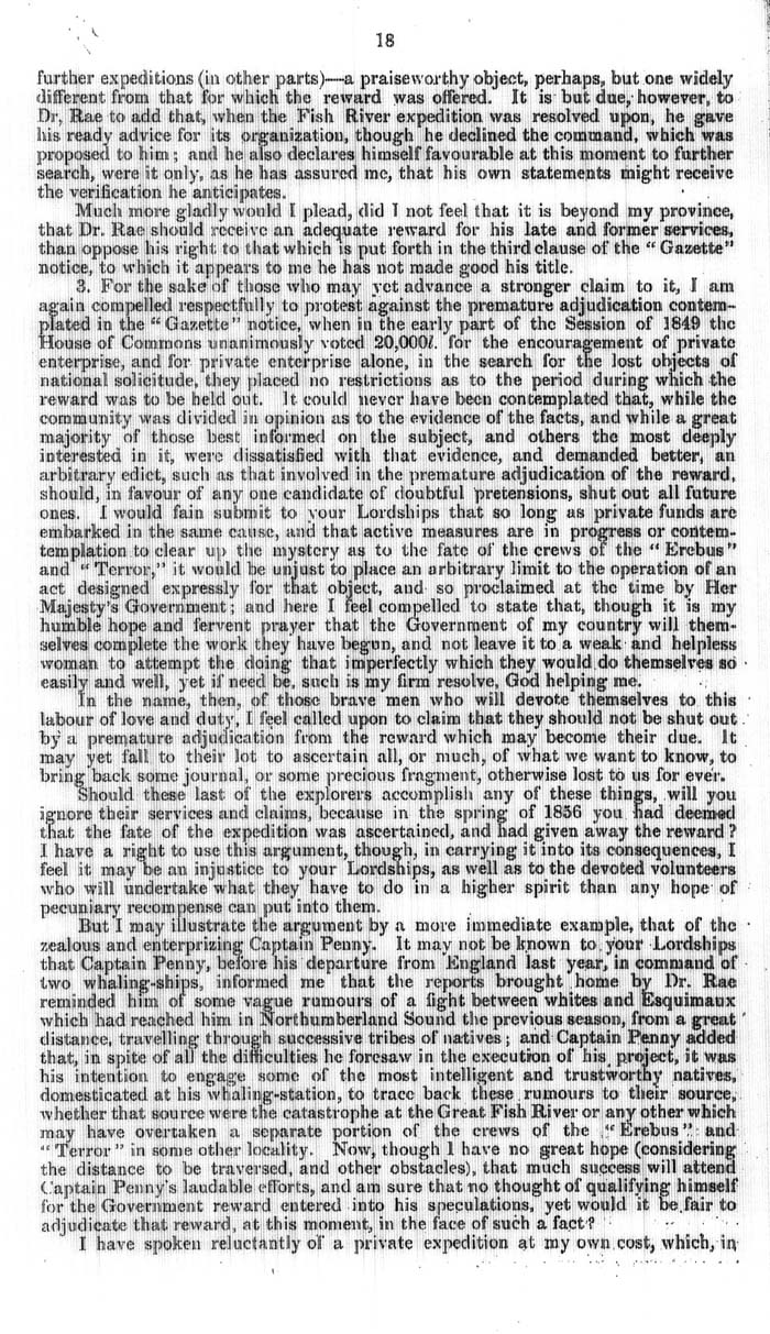 Arctic Blue Books: taylor 1858, page 18