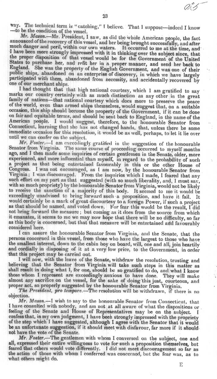 Arctic Blue Books: taylor 1858, page 23