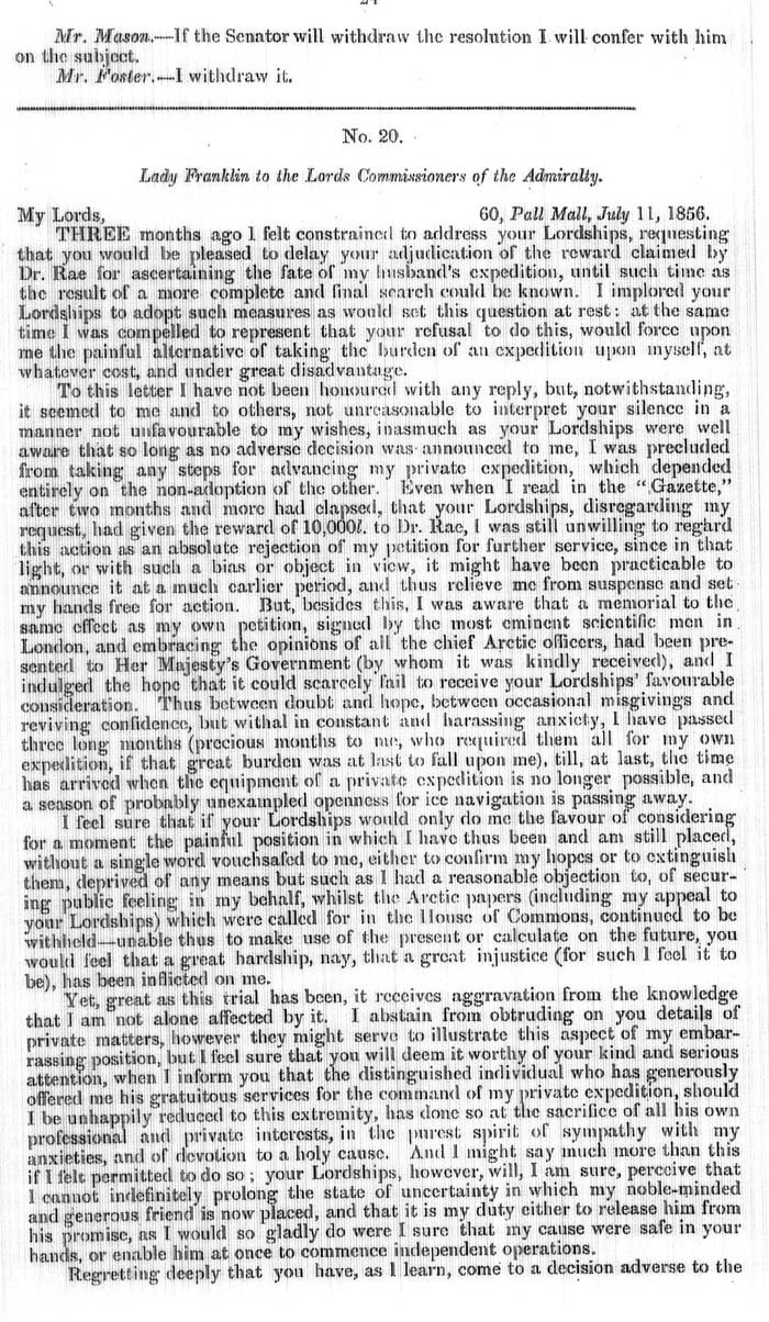 Arctic Blue Books: taylor 1858, page 24