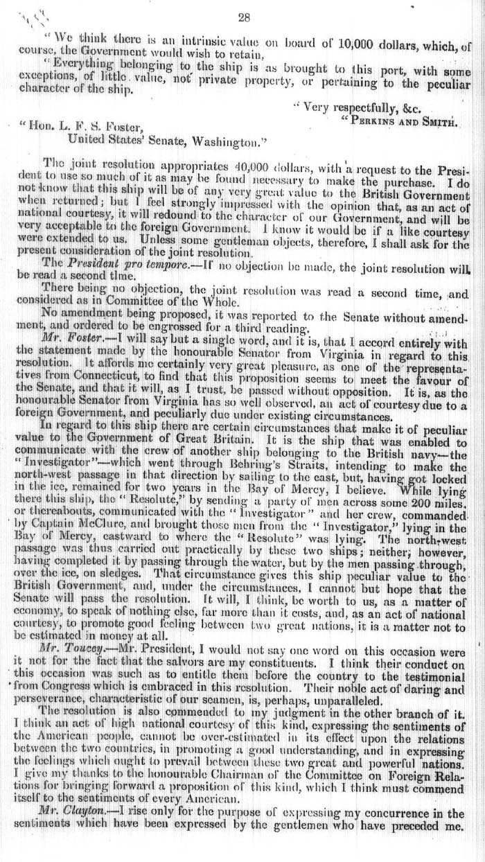 Arctic Blue Books: taylor 1858, page 28