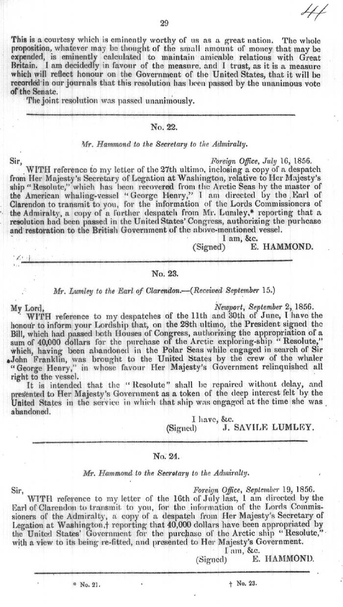 Arctic Blue Books: taylor 1858, page 29
