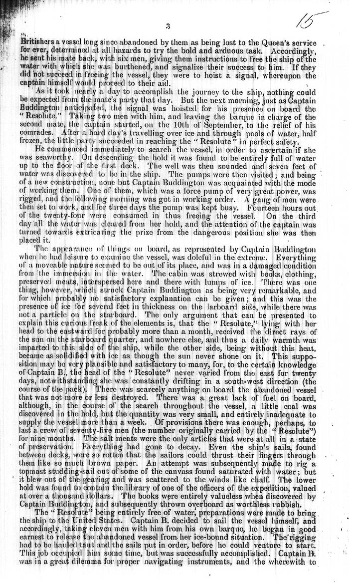 Arctic Blue Books: taylor 1858, page 3