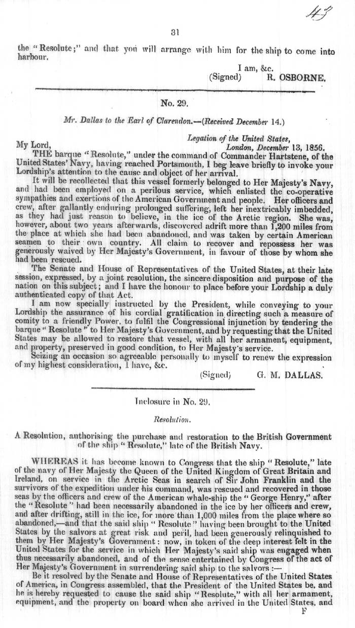 Arctic Blue Books: taylor 1858, page 31