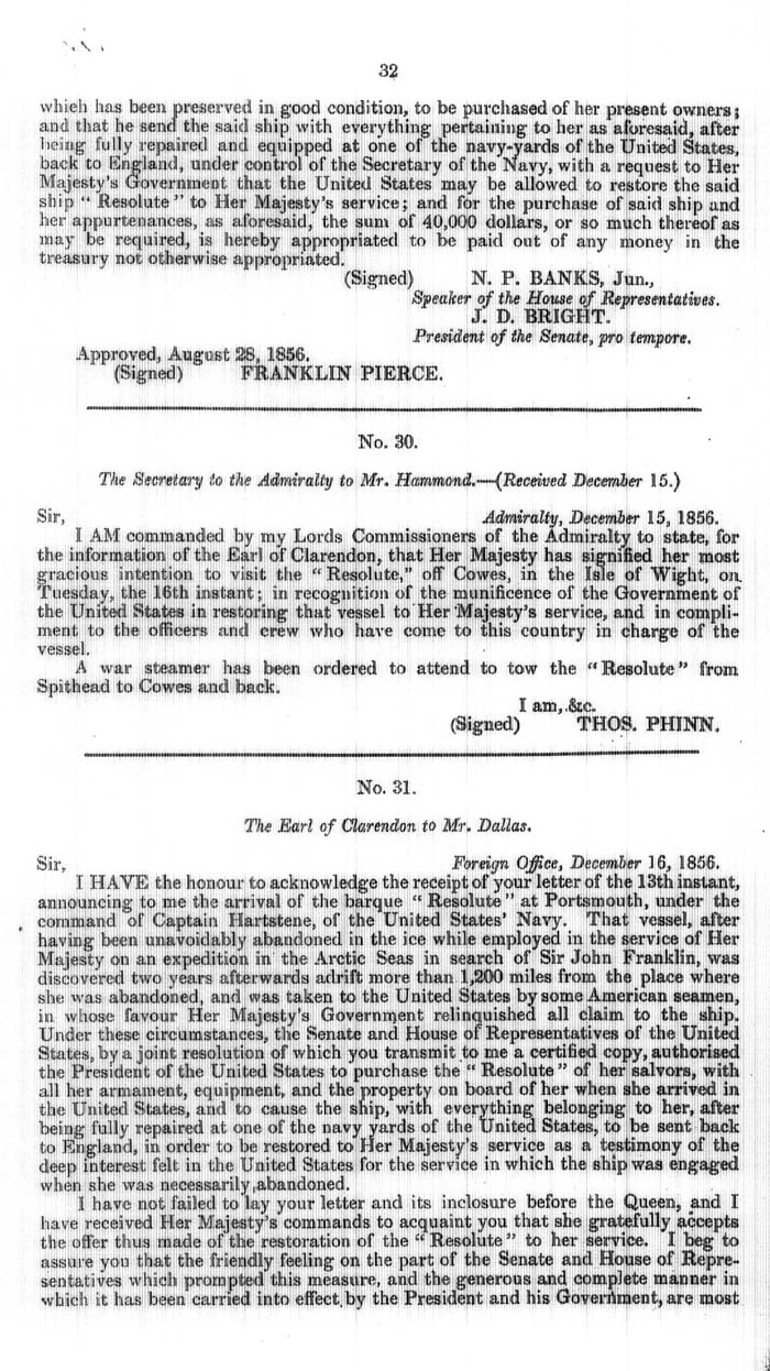 Arctic Blue Books: taylor 1858, page 32