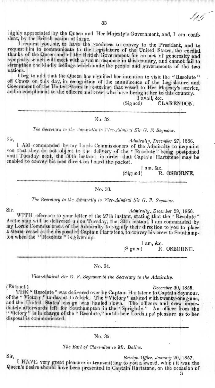 Arctic Blue Books: taylor 1858, page 33