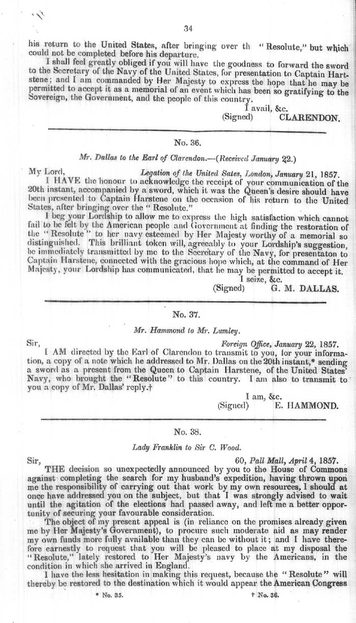 Arctic Blue Books: taylor 1858, page 34
