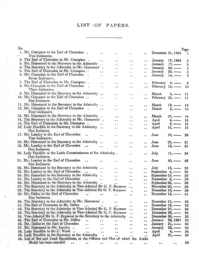 Arctic Blue Books: taylor 1858, page vi