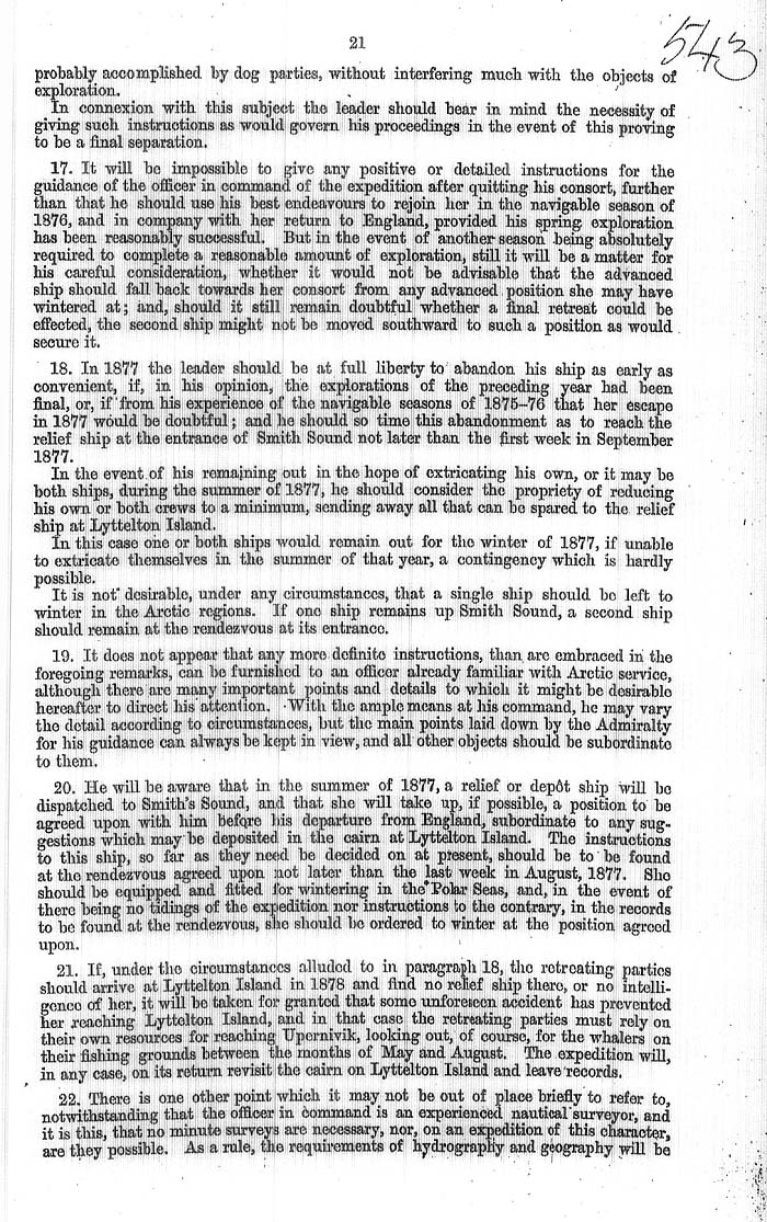 Arctic Blue Books: taylor 1875a, page 21