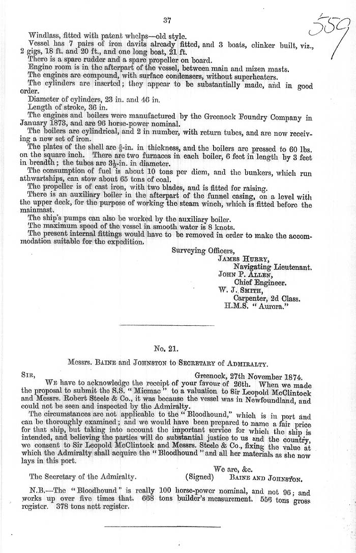 Arctic Blue Books: taylor 1875a, page 37
