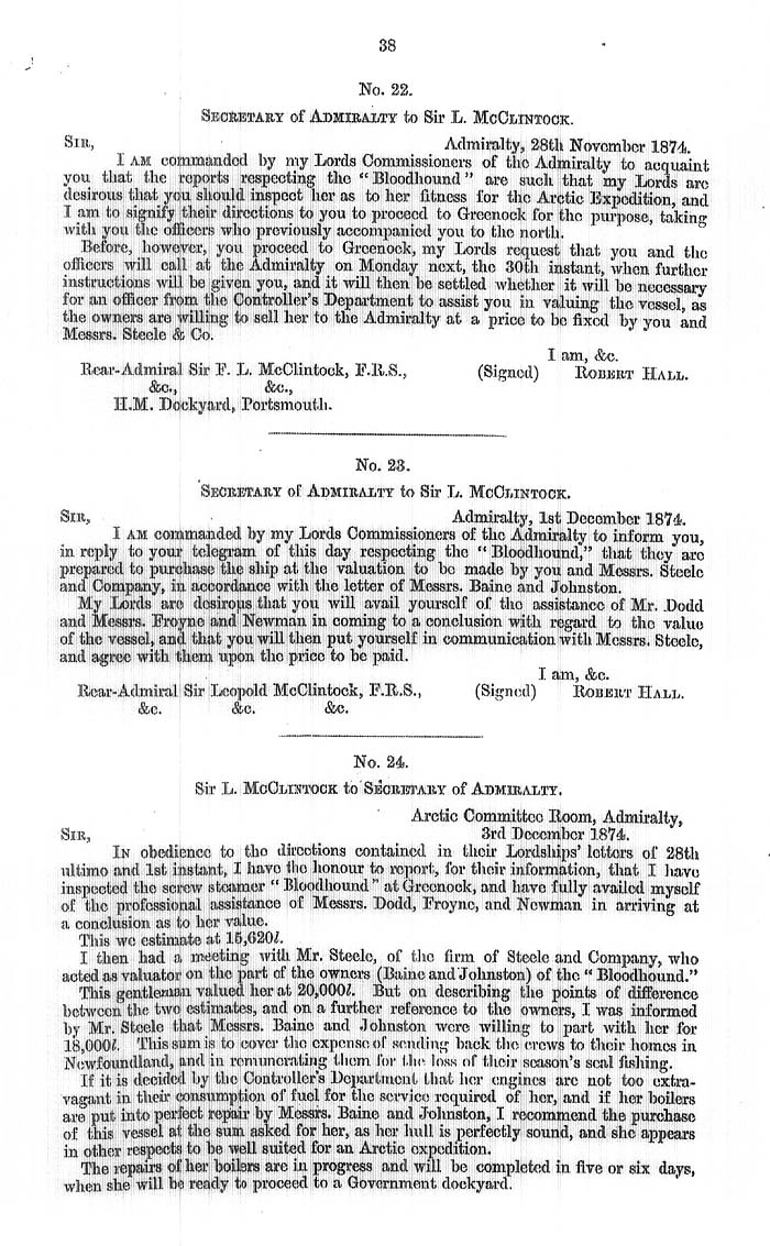 Arctic Blue Books: taylor 1875a, page 38
