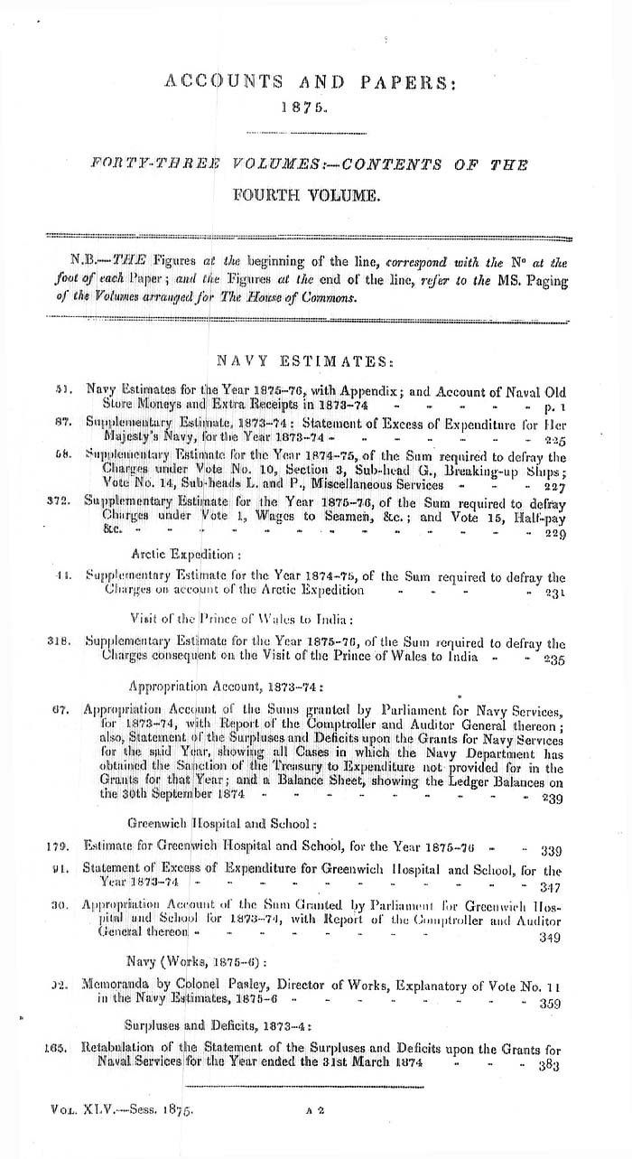 Arctic Blue Books: taylor 1875a, page ii