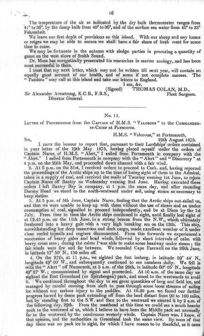 Arctic Blue Books: taylor 1876, page 16