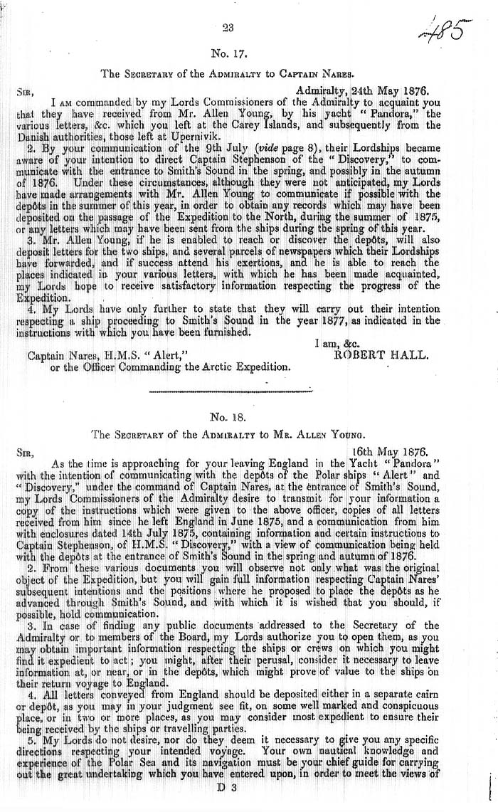 Arctic Blue Books: taylor 1876, page 23