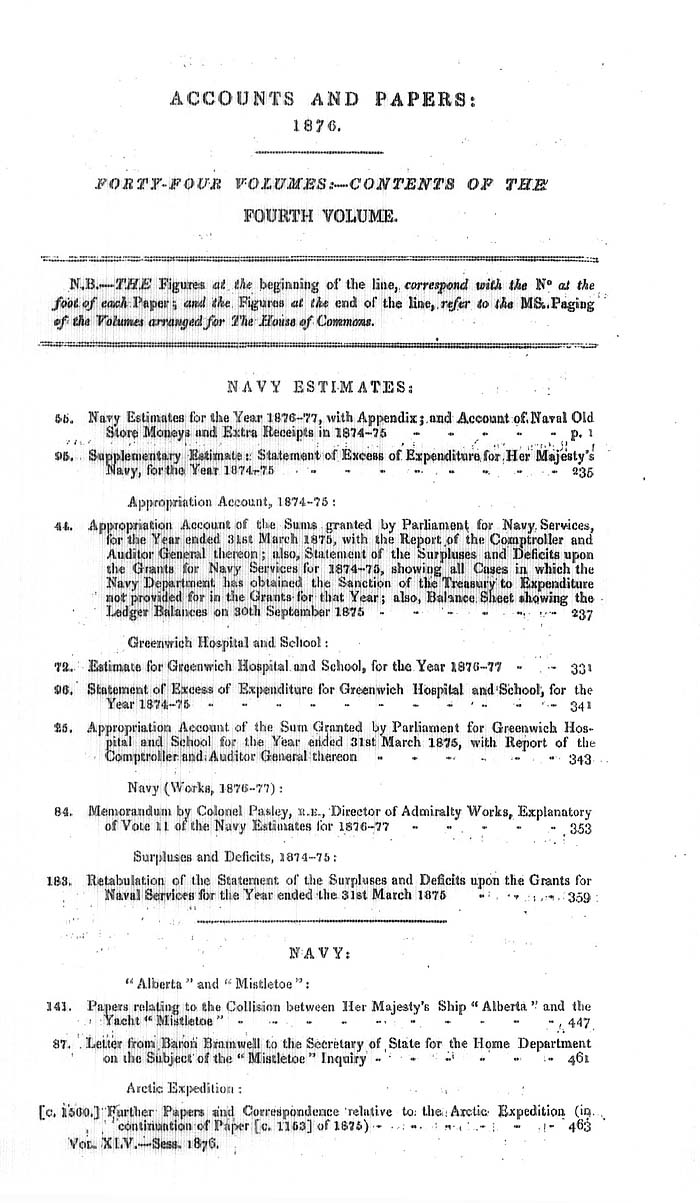Arctic Blue Books: taylor 1876, page ii
