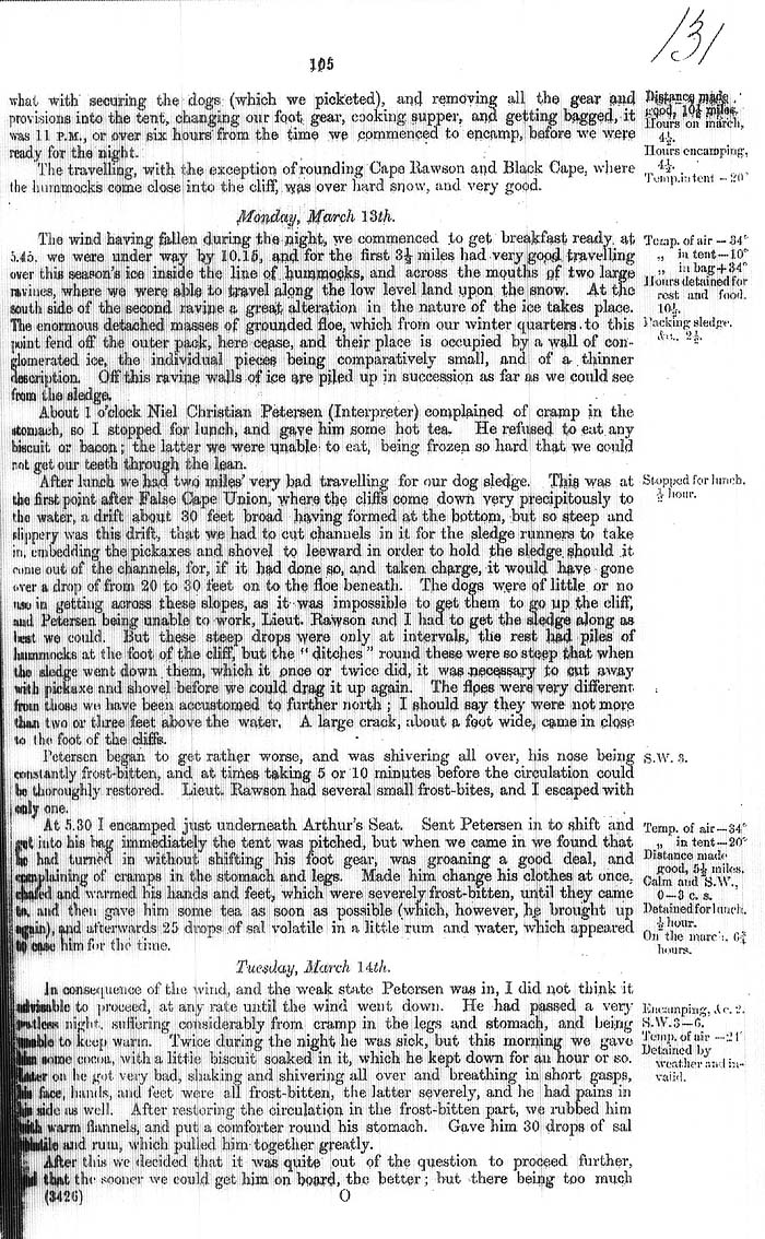 Arctic Blue Books: taylor 1877a, page 105