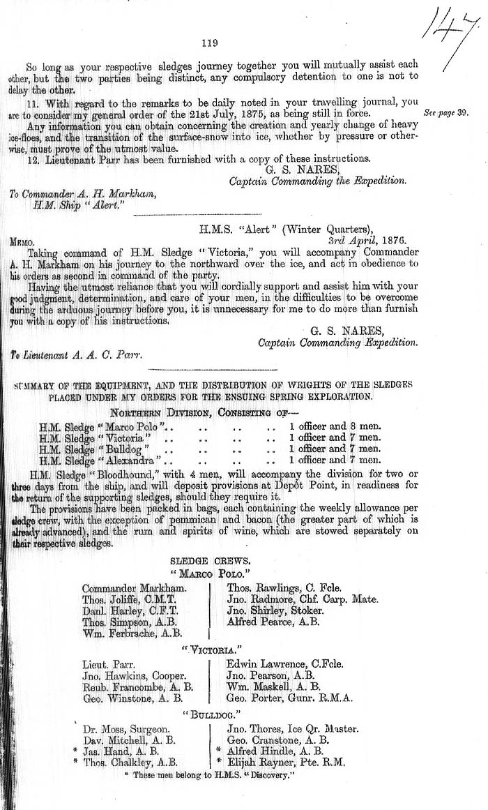 Arctic Blue Books: taylor 1877a, page 119