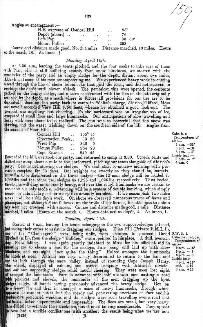 Arctic Blue Books: taylor 1877a, page 129