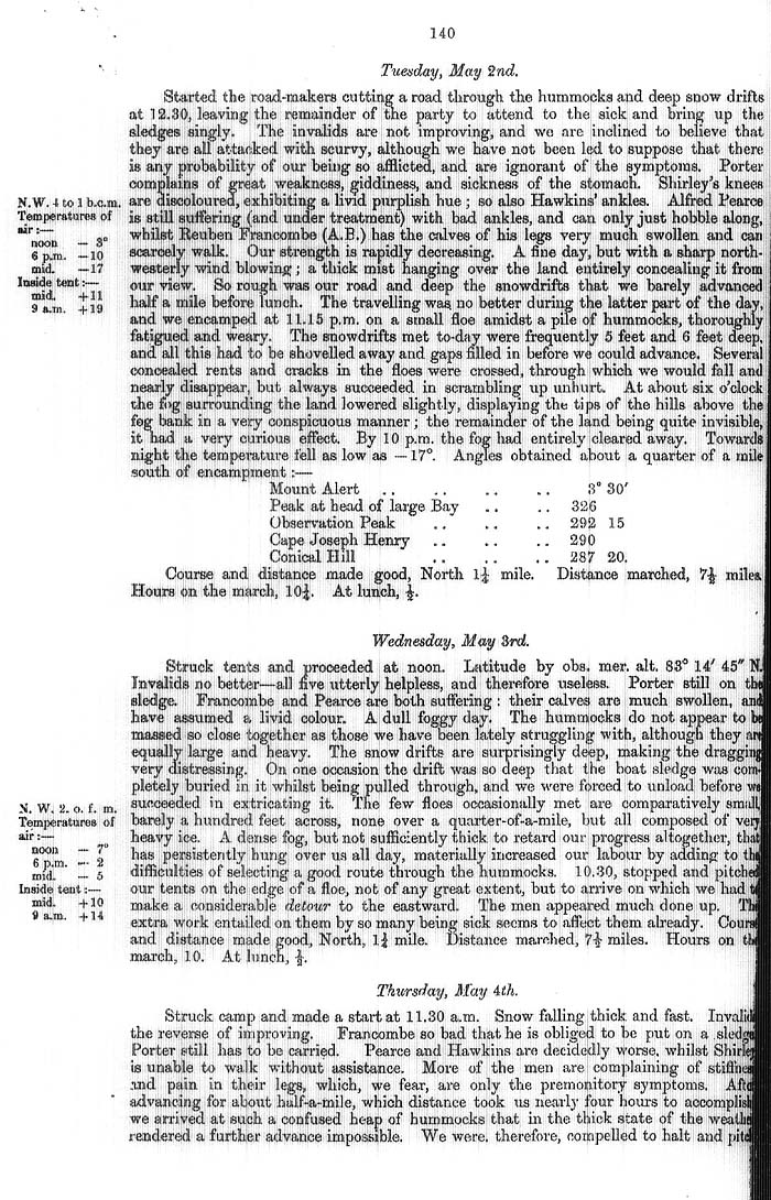 Arctic Blue Books: taylor 1877a, page 140