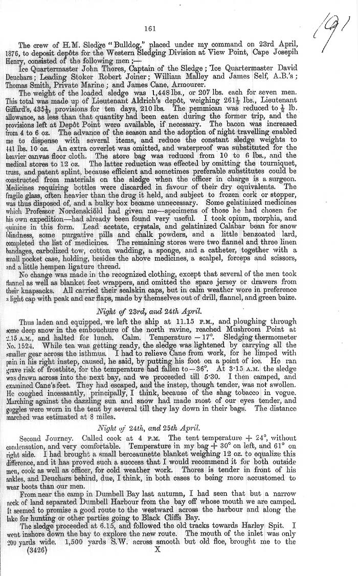 Arctic Blue Books: taylor 1877a, page 161