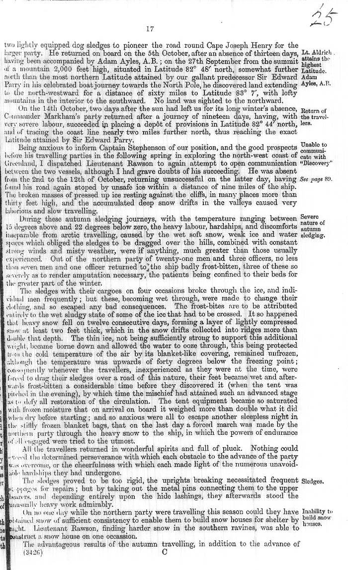 Arctic Blue Books: taylor 1877a, page 17
